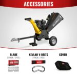 5 inch E-start KOHLER 429cc Gasoline Engine Powered Wood Chipper, GS1500