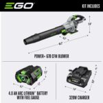 EGO Power+ LB6703 180 mph 670 CFM 56 V Battery Handheld Leaf Blower Kit (Battery & Charger) W/ 4.0 AH BATTERY