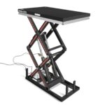 2200 lbs Capacity Stationary Electric Hydraulic Double Scissor Lift Table – 51.2" x 32.3" Platform, 70.1" Lift Height, UL Certified Motor, ELTD22