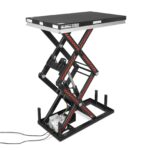 2200 lbs Capacity Stationary Electric Hydraulic Double Scissor Lift Table – 51.2" x 32.3" Platform, 70.1" Lift Height, UL Certified Motor, ELTD22