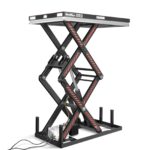 2200 lbs Capacity Stationary Electric Hydraulic Double Scissor Lift Table – 51.2" x 32.3" Platform, 70.1" Lift Height, UL Certified Motor, ELTD22