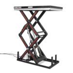 2200 lbs Capacity Stationary Electric Hydraulic Double Scissor Lift Table – 51.2" x 32.3" Platform, 70.1" Lift Height, UL Certified Motor, ELTD22