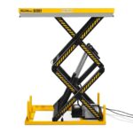 2200 lbs Capacity Stationary Electric Hydraulic Double Scissor Lift Table – 51.2" x 32.3" Platform, 70.1" Lift Height, UL Certified Motor, ELTD22