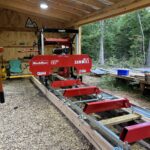 32" Portable Sawmill, KOHLER CH440 429cc E-Start Gasoline Engine, 29" Board Width, 13' Track Length , SM-32