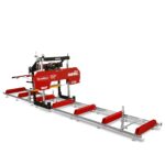 32" Portable Sawmill (5 x Blades Included), 459cc 15HP E-Start Gasoline Engine, 29" Board Width, 20' Track Length (13' Track Length + 6.6' Track Extension Included) , SM-32