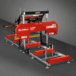 32" Portable Sawmill, 420cc 15HP E-Start Gasoline Engine, 29" Board Width, 13' Track Length , SM-32