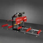 32" Portable Sawmill, KOHLER CH440 429cc E-Start Gasoline Engine, 29" Board Width, 13' Track Length , SM-32