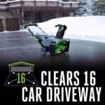 EGO Power+ Peak Power SNT2114 21 in. Single stage 56 V Battery Snow Blower Kit (Battery & Charger) W/ STEEL AUGER & TWO 7.5 AH BATTERIES