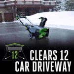 EGO Power+ Peak Power SNT2112 21 in. Single stage 56 V Battery Snow Blower Kit (Battery & Charger) W/ STEEL AUGER & TWO 5.0 AH BATTERIES