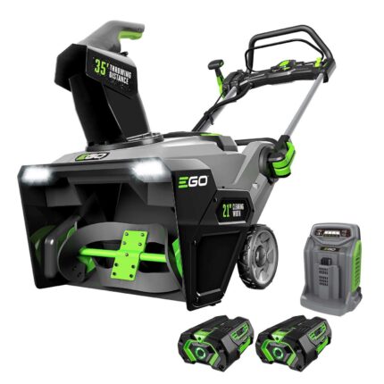 EGO Power+ Peak Power SNT2102 21 in. Single stage 56 V Battery Snow Blower Kit (Battery & Charger) W/ TWO 5.0 AH BATTERIES