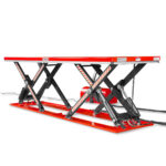 Stationary Electric Hydraulic Parallel Double Scissor Lift Table 3300lb Capacity, 108.3” x 31.5”Platform,33.9”Lift Height,UL Certified Motor, ELT33P