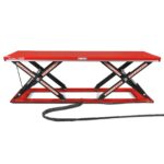 Stationary Electric Hydraulic Parallel Double Scissor Lift Table 6600lb Capacity, 112.9” x 39.4”Platform, 34.3”Lift Height,UL Certified Motor, ELT66P