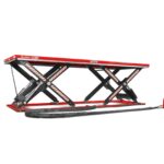 Stationary Electric Hydraulic Parallel Double Scissor Lift Table 6600lb Capacity, 112.9” x 39.4”Platform, 34.3”Lift Height,UL Certified Motor, ELT66P