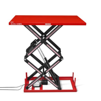 2200 lbs Capacity Stationary Powered Hydraulic Double Scissor Lift Table,86.6" x 51.2" Platform,94.5" Lift Height, UL Certified Moto, ELTD22L