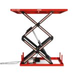 2200 lbs Capacity Stationary Powered Hydraulic Double Scissor Lift Table,86.6" x 51.2" Platform,94.5" Lift Height, UL Certified Moto, ELTD22L