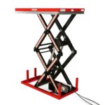2200 lbs Capacity Stationary Electric Hydraulic Double Scissor Lift Table – 51.2" x 32.3" Platform, 70.1" Lift Height, UL Certified Motor, ELTD22