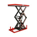 2200 lbs Capacity Stationary Electric Hydraulic Double Scissor Lift Table – 51.2" x 32.3" Platform, 70.1" Lift Height, UL Certified Motor, ELTD22