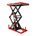 2200 lbs Capacity Stationary Electric Hydraulic Double Scissor Lift Table – 51.2" x 32.3" Platform, 70.1" Lift Height, UL Certified Motor, ELTD22