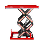 4400 lb Capacity Stationary Electric Hydraulic Double Scissor Lift Table – 63" x 39.4" Platform, 70.1" Lift Height, UL Certified Motor, ELTD44L