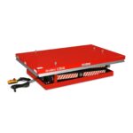 4400 lb Capacity Stationary Electric Hydraulic Double Scissor Lift Table – 63" x 39.4" Platform, 70.1" Lift Height, UL Certified Motor, ELTD44L