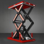 4400lbs Capacity Stationary Electric Hydraulic Double Scissor Lift Table, 51.2” x 33.5” Platform, 70.1” Lift Height, UL Certified Motor, ELTD44