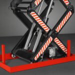 4400lbs Capacity Stationary Electric Hydraulic Double Scissor Lift Table, 51.2” x 33.5” Platform, 70.1” Lift Height, UL Certified Motor, ELTD44