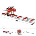 32" Portable Sawmill (5 x Blades Included),  KOHLER CH440 429cc E-Start Gasoline Engine, 29" Board Width, 20' Track Length (13' Track Length + 6.6' Track Extension Included) , SM-32