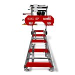 22" Portable Sawmill, 224cc 7HP DUCAR Gasoline Engine, 20" Board Width, 13' Track Length , SM-22