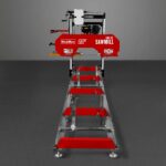 22" Portable Sawmill, 224cc 7HP DUCAR Gasoline Engine, 20" Board Width, 13' Track Length , SM-22