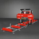 32" Portable Sawmill (5 x Blades Included), HONDA GX390 389cc E-Start Gasoline Engine, 29" Board Width, 20' Track Length (13' Track Length + 6.6' Track Extension Included) , SM-32