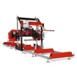 32" Portable Sawmill (5 x Blades Included), HONDA GX390 389cc E-Start Gasoline Engine, 29" Board Width, 20' Track Length (13' Track Length + 6.6' Track Extension Included) , SM-32