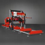 32" Portable Sawmill (5 x Blades Included), HONDA GX390 389cc E-Start Gasoline Engine, 29" Board Width, 20' Track Length (13' Track Length + 6.6' Track Extension Included) , SM-32