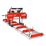 32" Portable Sawmill (5 x Blades Included), HONDA GX390 389cc E-Start Gasoline Engine, 29" Board Width, 20' Track Length (13' Track Length + 6.6' Track Extension Included) , SM-32