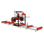 32" Portable Sawmill (5 x Blades Included), HONDA GX390 389cc E-Start Gasoline Engine, 29" Board Width, 20' Track Length (13' Track Length + 6.6' Track Extension Included) , SM-32