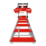 32" Portable Sawmill (5 x Blades Included), HONDA GX390 389cc E-Start Gasoline Engine, 29" Board Width, 20' Track Length (13' Track Length + 6.6' Track Extension Included) , SM-32