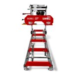 22" Portable Sawmill, 270cc 9HP Gasoline Engine, 20" Board Width, 13' Track Length , SM-22