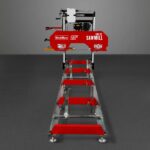 22" Portable Sawmill, KOHLER 9.5hp 277cc Gasoline Engine, 20" Board Width, 13' Track Length , SM-22