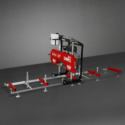 22" Portable Sawmill, KOHLER 9.5hp 277cc Gasoline Engine, 20" Board Width, 13' Track Length , SM-22