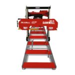 36" MAX Portable Sawmill, 25HP 688cc HONDA GX690 V-Twin Engine, 36" Board Width, 20' Track Length, (10 x Blades Included), SM-36HMAX