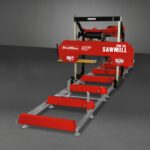 36" MAX Portable Sawmill, 25HP 688cc HONDA GX690 V-Twin Engine, 36" Board Width, 20' Track Length, (10 x Blades Included), SM-36HMAX