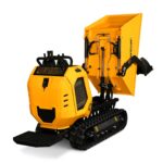 1800lb 420cc  E-start Gas Engine Stand-ON Hydraulic Track Dumper with Self-Loading , T80