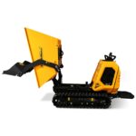 1800lb 420cc  E-start Gas Engine Stand-ON Hydraulic Track Dumper with Self-Loading , T80