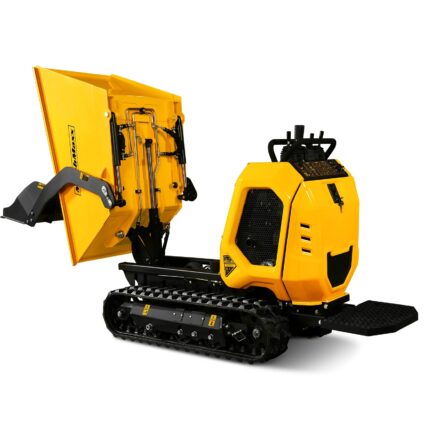 1800lb 420cc  E-start Gas Engine Stand-ON Hydraulic Track Dumper with Self-Loading , T80