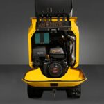 1800lb 420cc  E-start Gas Engine Stand-ON Hydraulic Track Dumper with Self-Loading , T80