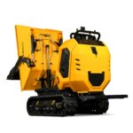 1800lb 420cc  E-start Gas Engine Stand-ON Hydraulic Track Dumper with Self-Loading , T80
