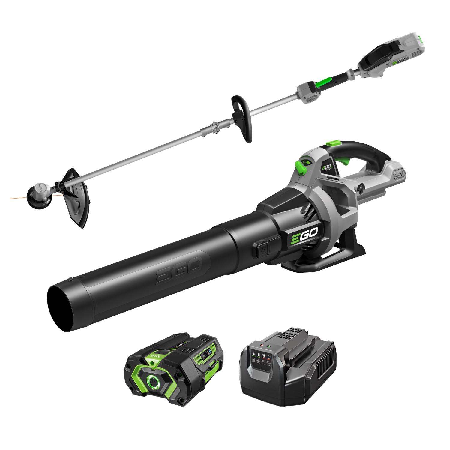 EGO Power+ ST1503LB 15 in. 56 V Battery Trimmer and Blower Combo Kit (Battery & Charger) W/ 4.0 AH BATTERY