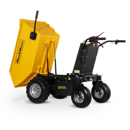 MechMaxx 1100Lbs Loading Battery Powered Barrow Electric Mini Dumper for Sale, 1000W 48V Brushless DC Motor, E50