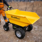 MechMaxx 1100Lbs Loading Battery Powered Barrow Electric Mini Dumper for Sale, 1000W 48V Brushless DC Motor, E50