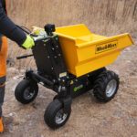 MechMaxx 1100Lbs Loading Battery Powered Barrow Electric Mini Dumper for Sale, 1000W 48V Brushless DC Motor, E50