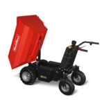 1100lb Loading 1000W DC Motor 48V Battery Powered Hydraulic Tipping Dump Cart, EH50